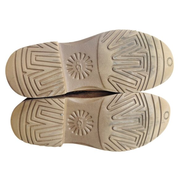 UGG MCKAY CHESTNUT Women's Size 8 SUEDE SHEARLING ANKLE BOOTS - Picture 9 of 12